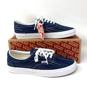 VANS Era Suiting Blue Navy White Stripes Casual Textile Shoes Men's VN0A4U392RI